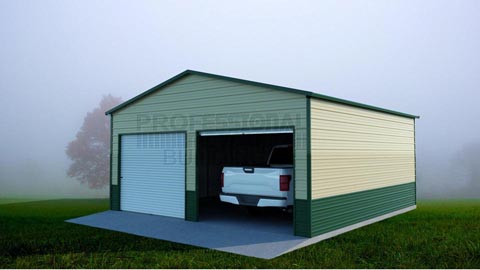 24x26x10 Boxed Eave Garage